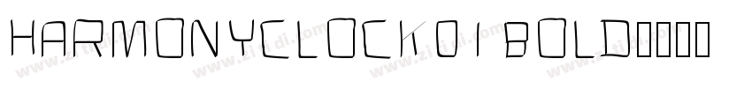 HarmonyClock01 Bold字体转换